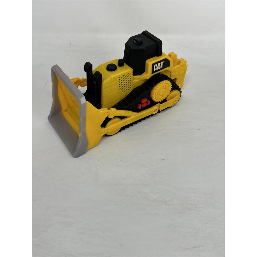 Toy State Cat Caterpillar Tractor Lights Sound Music 13" Construction Toy WORKS